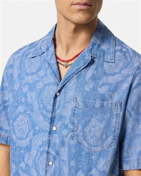 Barocco Chambray Denim Shirt 